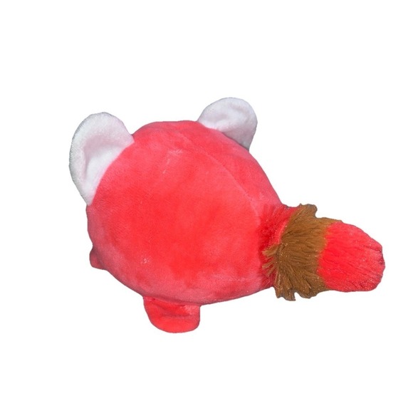 TeeTurtle Reversible Red Panda Plushie Happy Mad Mood Stuffed Toy Orange Gray - Picture 5 of 11